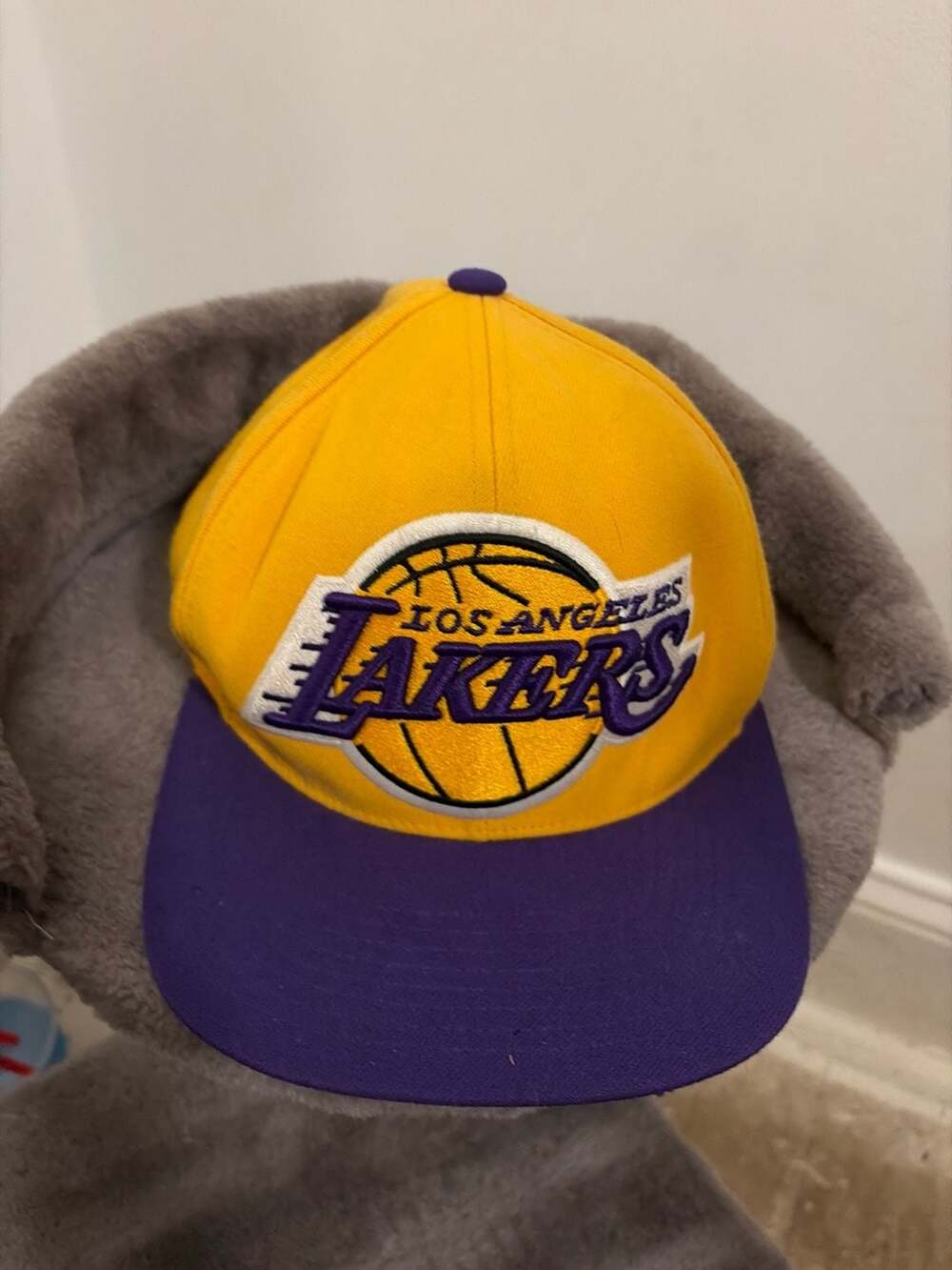 Mitchell & Ness Los Angeles Lakers Hardwood Classics Logo Snapback Hat